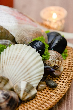 Delicious Seafood Cooking Materialの写真素材