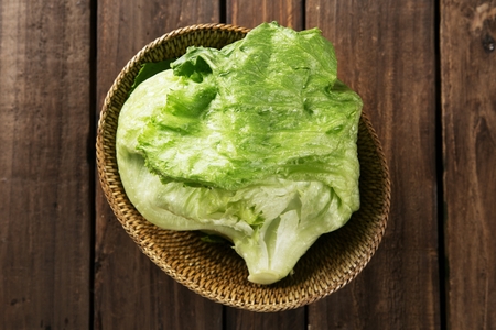lettuce in basket