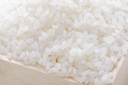 Assortment of Various grains and rice in bowls.の写真素材