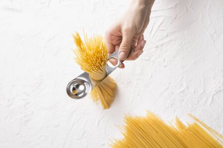 Close up of various pastaの写真素材