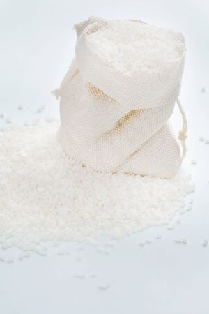 Assortment of Various grains  rice in bowls.の写真素材