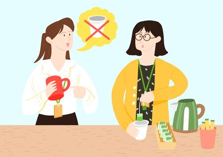 Eco life illustration, practice energy saving and recycling for earthの写真素材