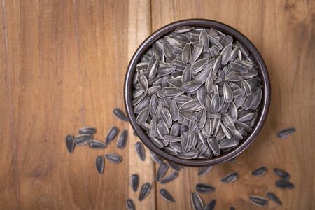 collection of healthy superfood, close up of various seedsの写真素材