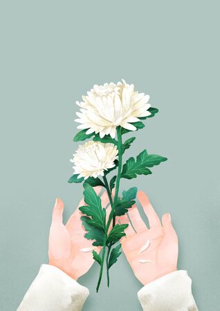 illustration of the Memorial Day of Koreaの写真素材