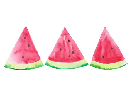 Watermelon illustrationの写真素材