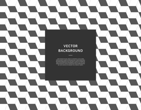 Black and white geometric pattern  illustration.のイラスト素材