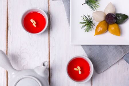 Concept of Korean traditional dessertsの写真素材