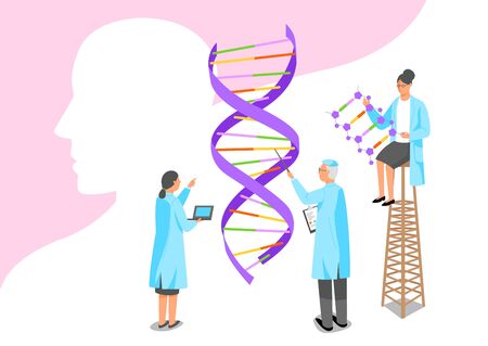 Medical science concept, health care and examination for various diseases illustration 011のイラスト素材