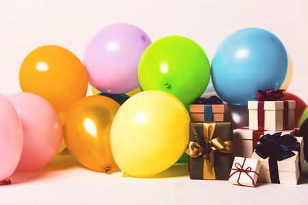 Colorful balloons bacground 071の写真素材