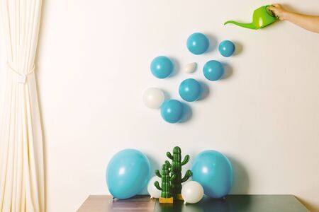 Colorful balloons bacground 074の写真素材