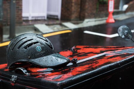 Rainy day, street scenery of Seoul, South Korea 061のeditorial素材