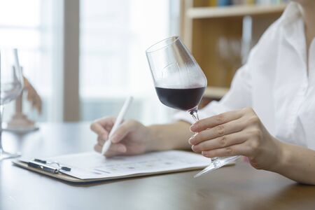 Close up of a lady handsの写真素材