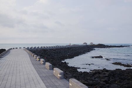 Beautiful island landscape of Jeju, Koreaの写真素材