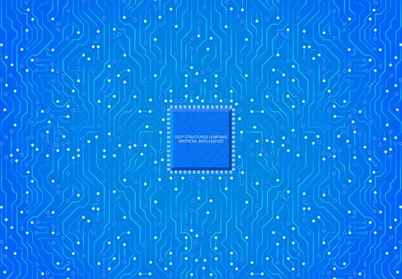 Concept of business, technology, the Internet and 5G network illustration 016のイラスト素材