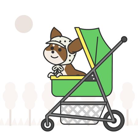 Cute and lovely animals, pets icon illustration 018のイラスト素材