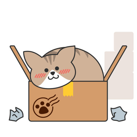 Cute and lovely animals, pets icon illustration 048のイラスト素材