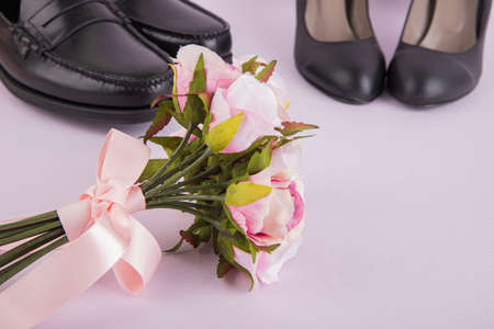 Lovers' Day concept, romantic couple event objects 127の写真素材