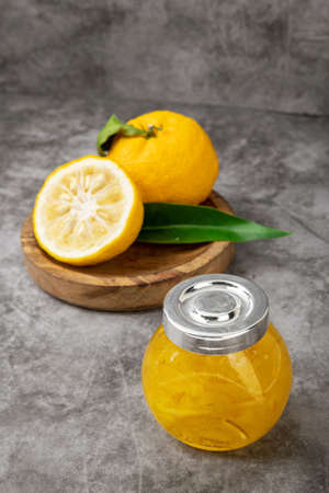 fresh fruit concept. close up of lemons and citrons 182の写真素材