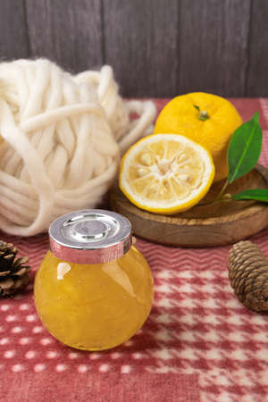 fresh fruit concept. close up of lemons and citrons 150の写真素材