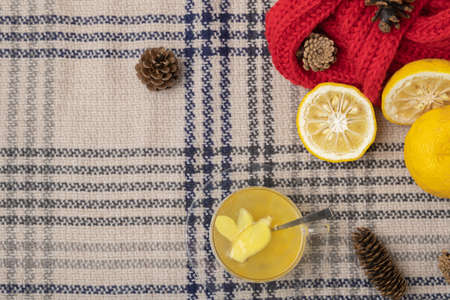 fresh fruit concept. close up of lemons and citrons 135の写真素材
