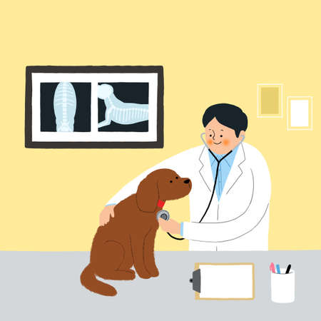 Living with a pet 010 - stock illustrationの写真素材