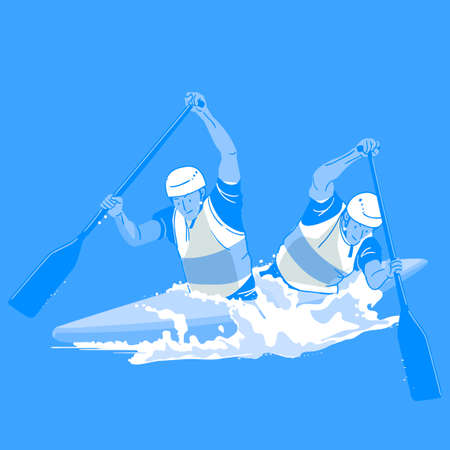 Dynamic sports, Various sports players illustration 008のイラスト素材