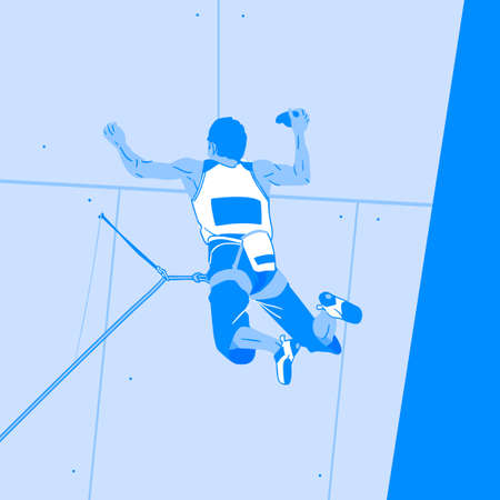 Dynamic sports, Various sports players illustration 030のイラスト素材