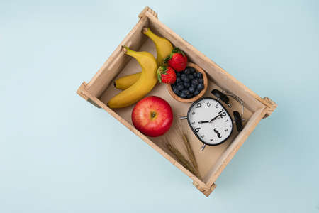 Delicious and healthy breakfast concept - cereal, Porridge and Energy bar 172の写真素材