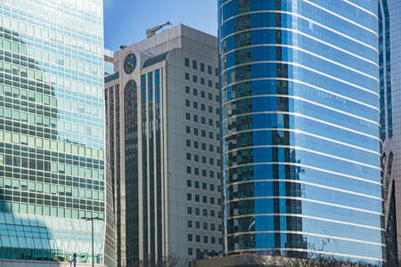 Cityscape of Seoul, Korea. modern architecture on sunny day.  063