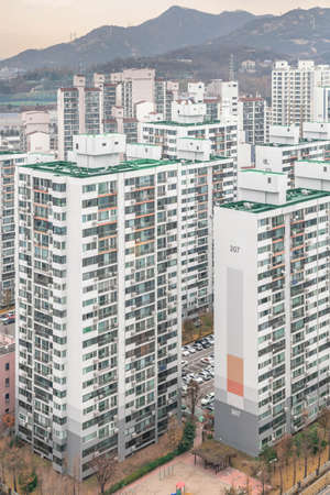 Cityscape of Seoul, Korea. modern architecture on sunny day.  035の写真素材