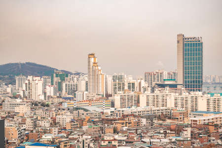 Cityscape of Seoul, Korea. modern architecture on sunny day.  060