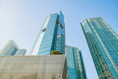 Cityscape of Seoul, Korea. modern architecture on sunny day.  110の写真素材