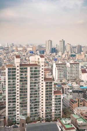 Cityscape of Seoul, Korea. modern architecture on sunny day.  047の写真素材