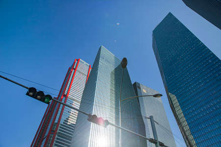 Cityscape of Seoul, Korea. modern architecture on sunny day.  150