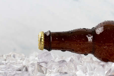 Close up of different glasses and bottles. drinking culture concept photo 024の写真素材