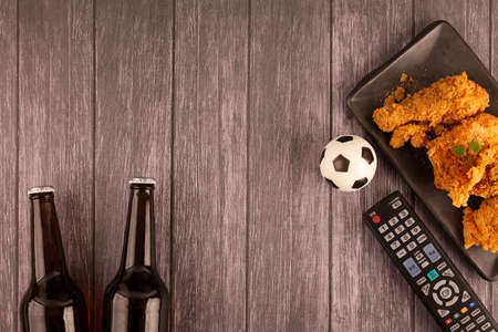 Close up of different glasses and bottles. drinking culture concept photo 044の写真素材