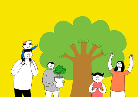 RF illustration- portrayed with hope and pleasure 011の写真素材