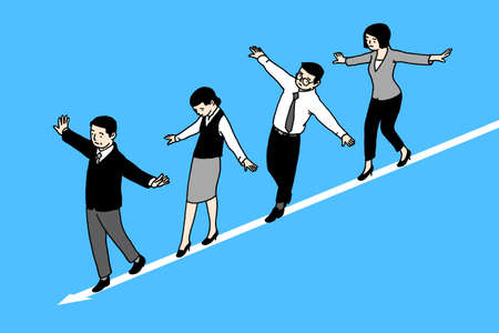 express working life and human emotions, RF illustration 006