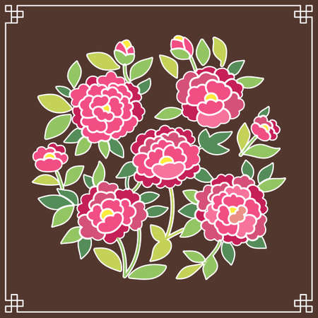 the Korean traditional pattern illustration 062のイラスト素材