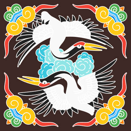 the Korean traditional pattern illustration 070のイラスト素材