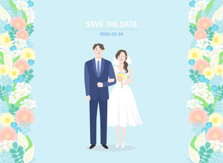 Love and appreciation concept, Happy Loving event illustration 002のイラスト素材