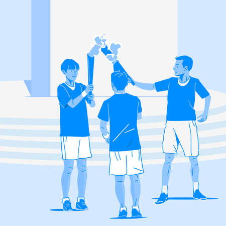 Sports Athletes silhouette illustration 027のイラスト素材