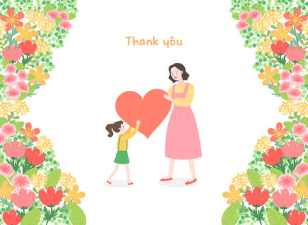 Love and appreciation concept, Happy Loving event illustration 003のイラスト素材