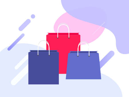 Vector object illustration for business. Shopping bags.のイラスト素材