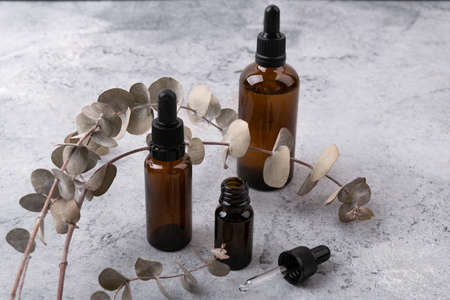 Herbal cosmetic concept, inner or skin beauty careの写真素材