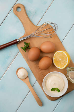 Different sauces collection. ketchup, mayonnaise, mustard with food 160の写真素材