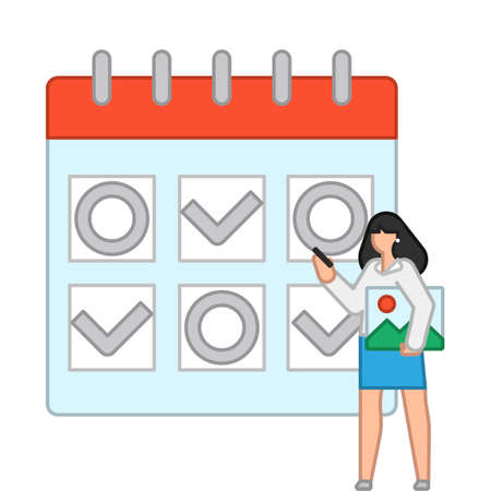 businessman teamwork concept flat design illustration 011のイラスト素材