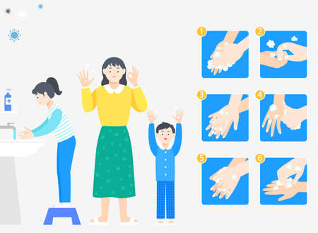 Preventive measures against the virus illustration 005のイラスト素材