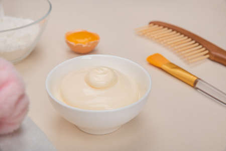 Different sauces collection. ketchup, mayonnaise, mustard with food