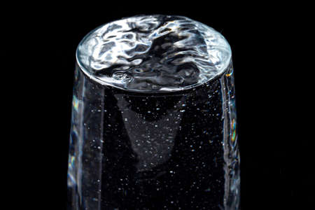 Fresh and clean water concept, water glass isolated